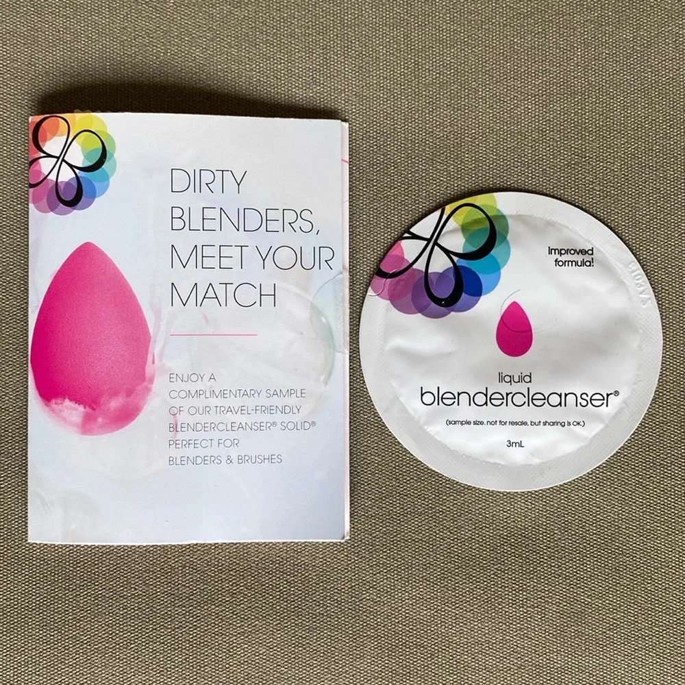 Beauty Blender Original Solid Cleanser Sample 0.2 oz Liquid Blendercleanser 3ml